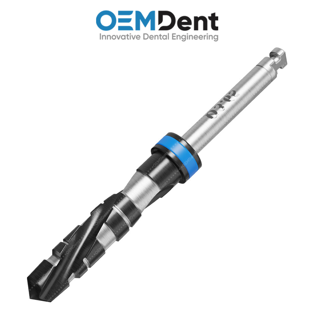 Carbon DLC Step Drills 16mm Universal Instrument Tool Dental Fixtures Placement