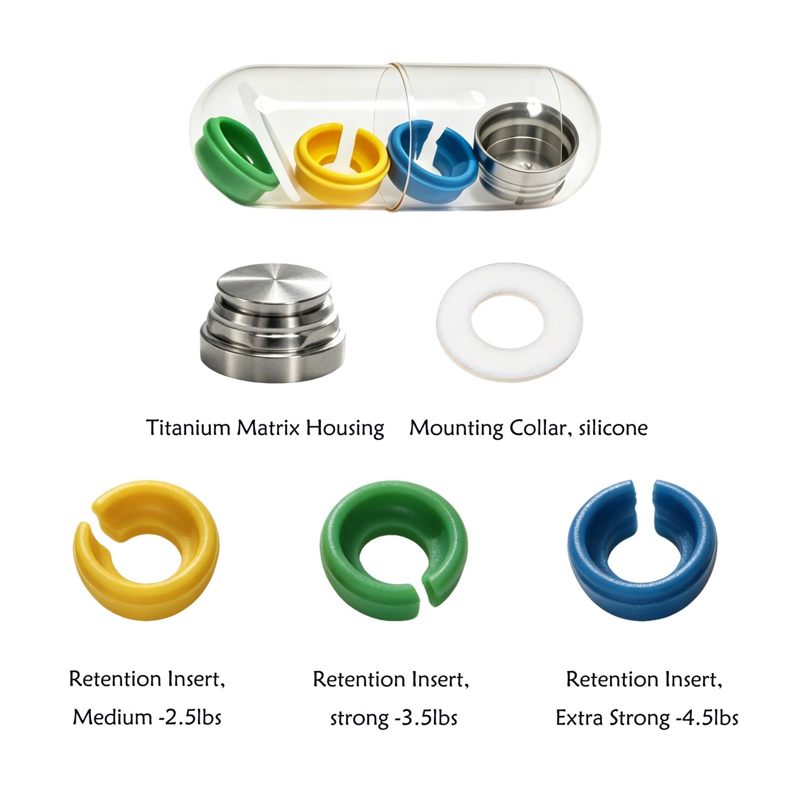 US Dental Novaloc Retention Inserts Caps Peek Locator Mounting & Demounting Tool