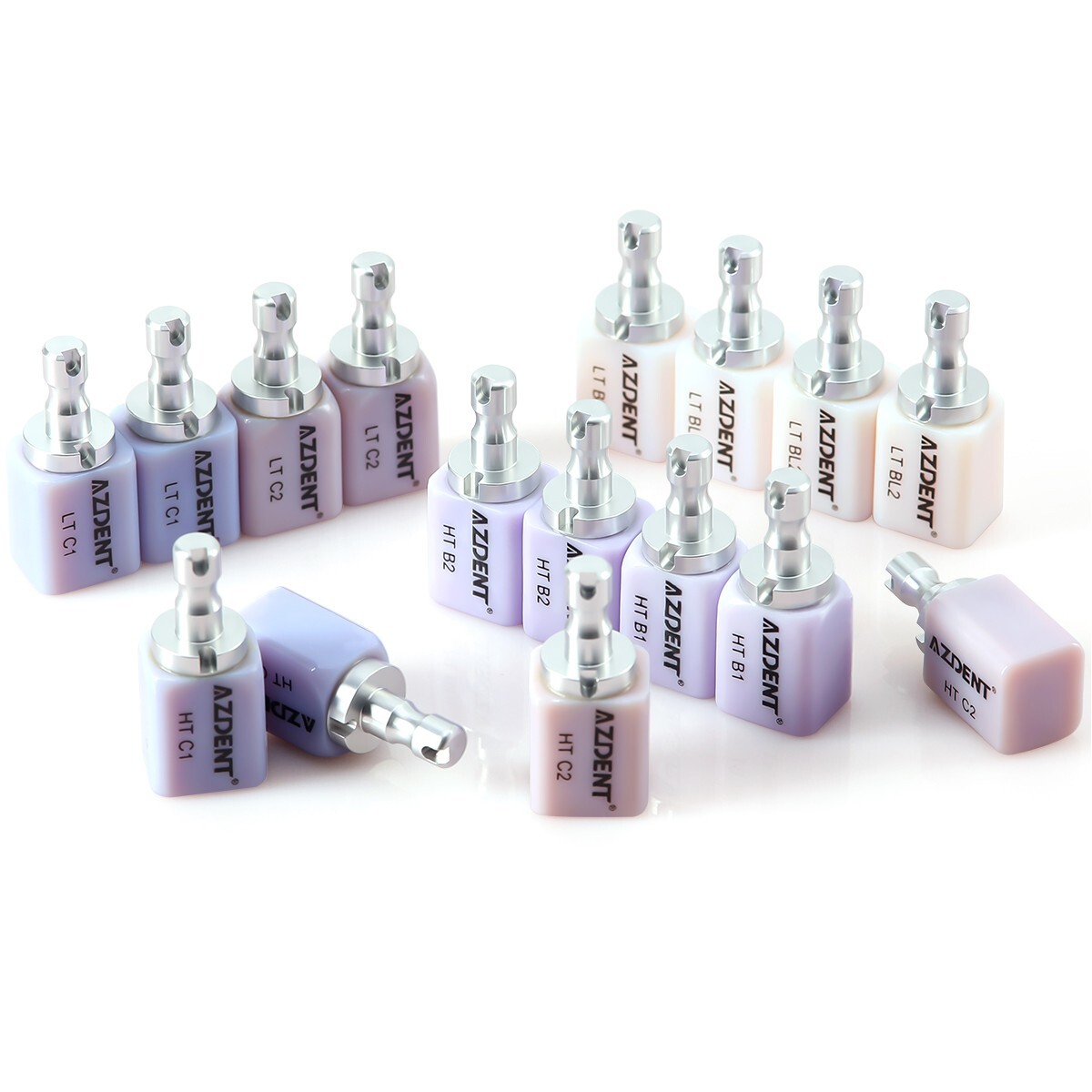 LT/HT Dental Glass Ceramic Lithium Dislicate Blocks Cerec Emax CAD CAM 5Pcs/Box