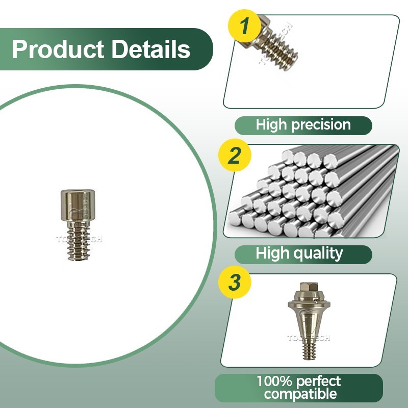 10pcs MU Abutment Screw Titanium Screw for Nobel biocare Multi units