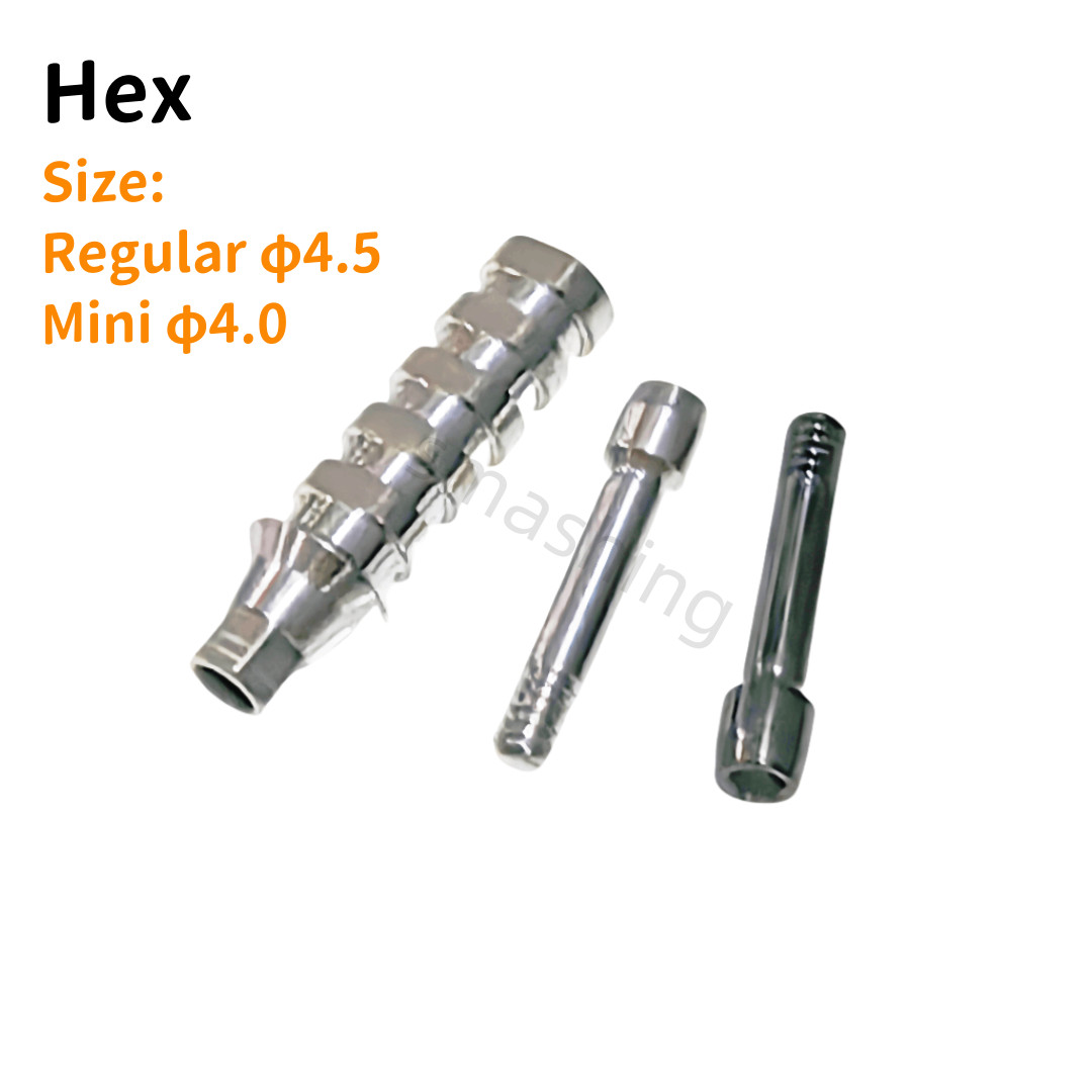 OSS HIO Dental Temporary Abutment Titanium Screws TS Platform Regular Mini Hex ﻿