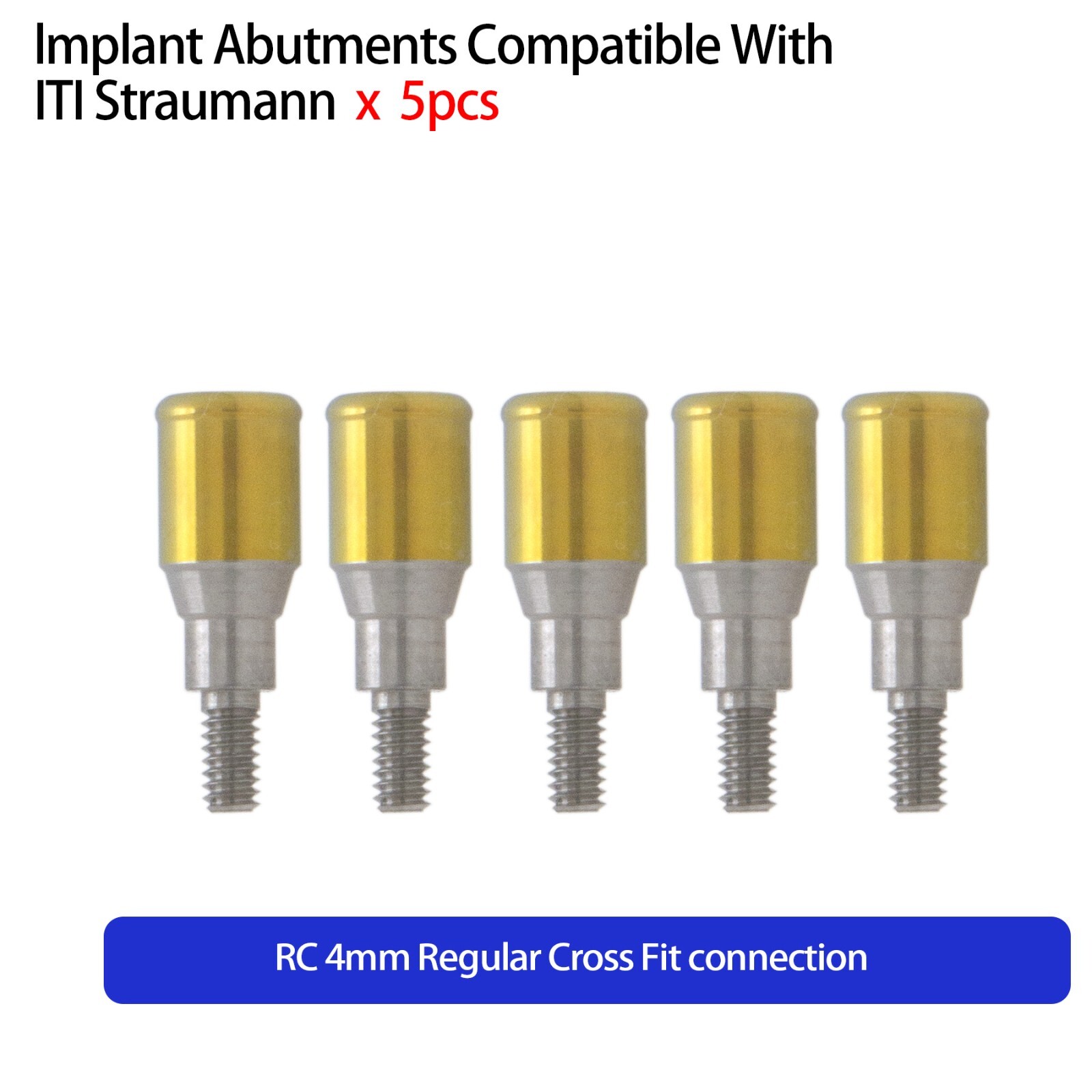 Dental Locator Attachment Abutment NC/RC Fits Straumann ITI 1.0-5.0mm Removable