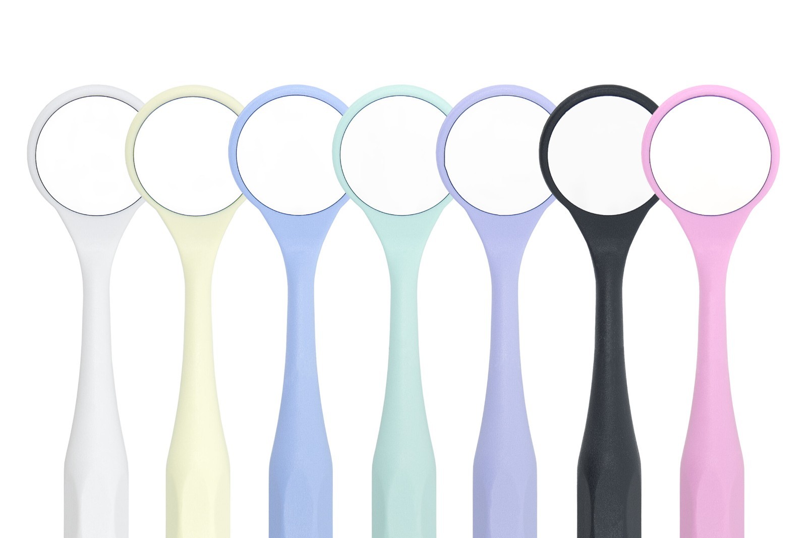 HAHNENKRATT DENTAL RELAX FS Rhodium Mouth Mirrors REF 7110-size 5 10 ASSORTMENT