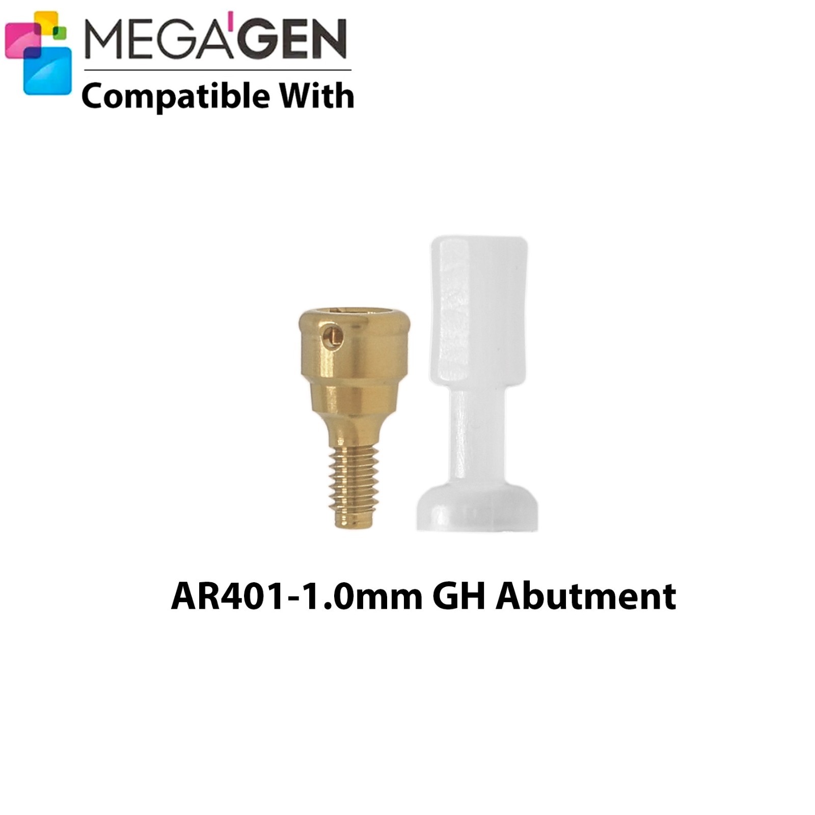 For MegaGen AnyRidge Locator Abutment GH 1-7mm & Overdenture Male Caps Removable