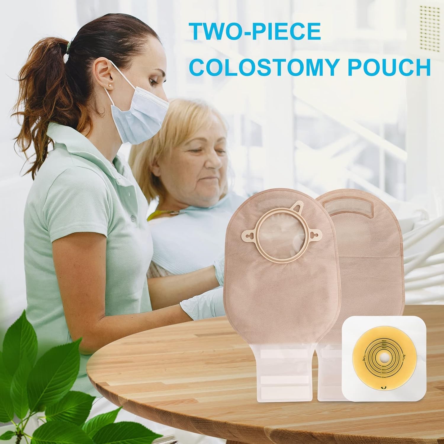 VLOOKUP 21 PCS Colostomy Bags,Ostomy 15+6pcs Two-piece Ostomy Bag