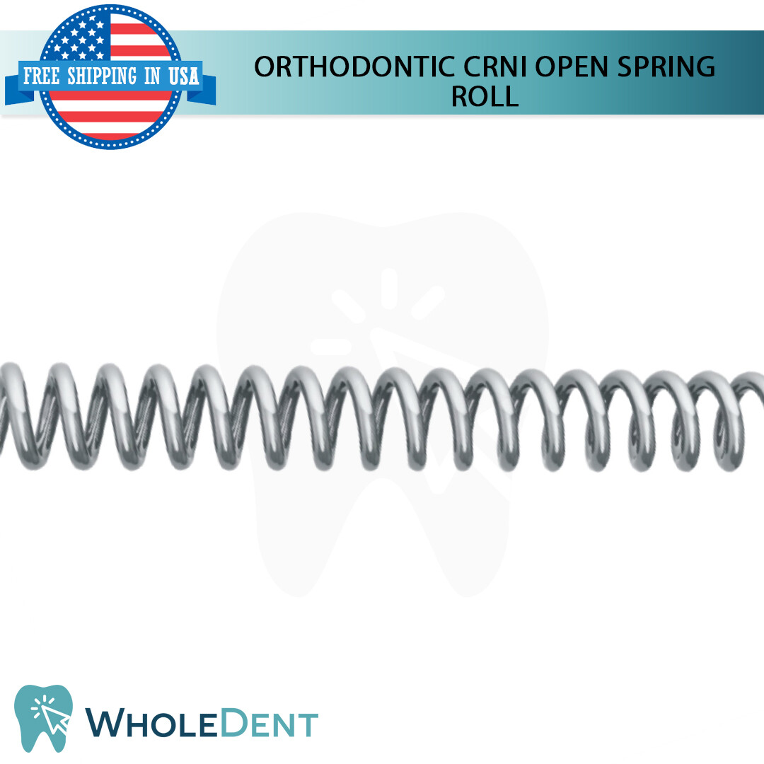 Orthodontic Dental CrNi Open Coil Spring Roll Stainless Steel 100cm .010″x.032