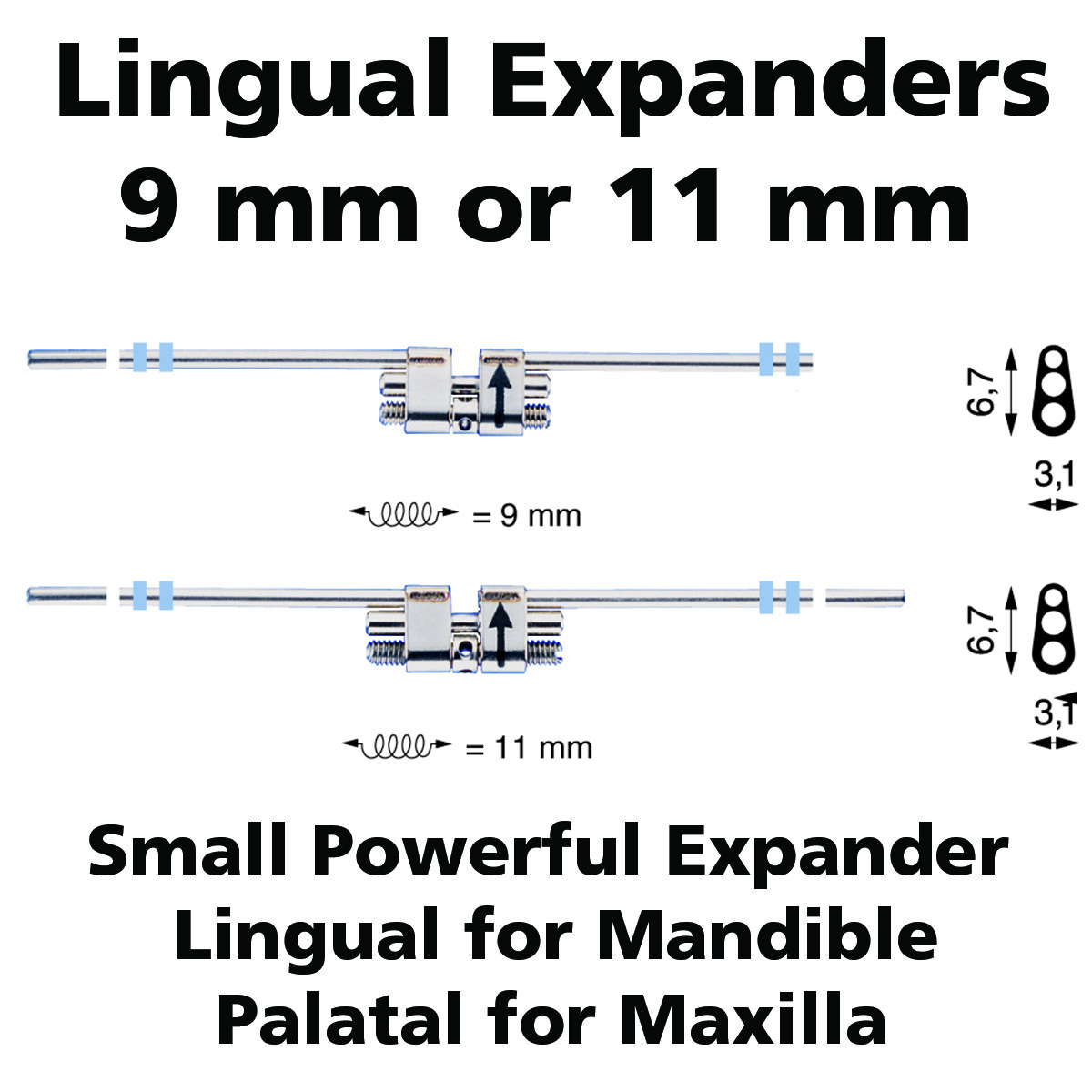 Dental 9 mm or 11 mm Ortho Expansion Half Screw made by LEWA – FREE SHIPPING