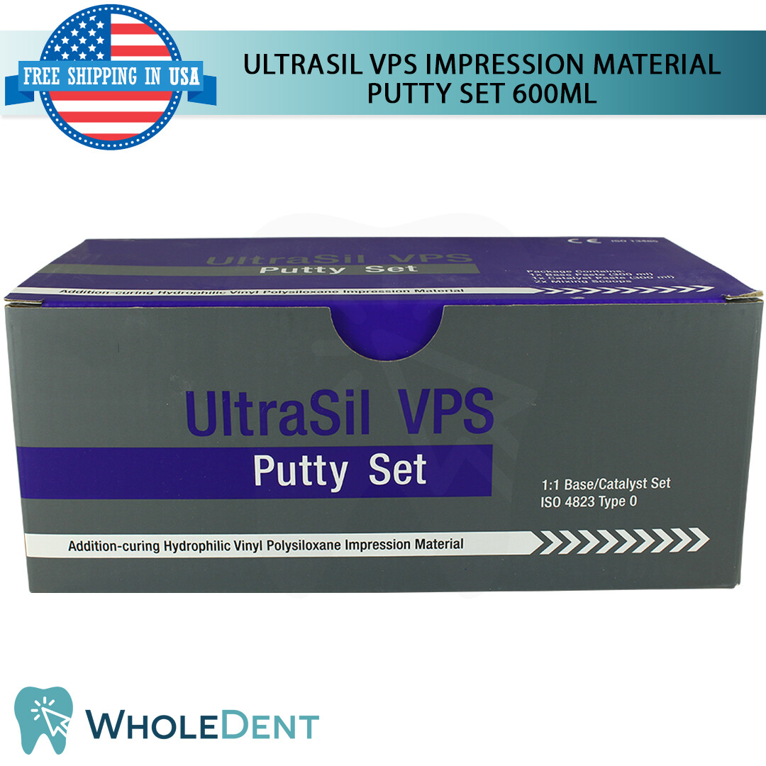 UltraSil VPS Putty Set Dental Impression Material Polyvinyl Hydrophilic 600ml