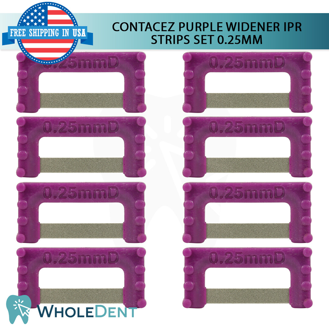 ContacEZ Purple Widener IPR Plus 8 Strips Orthodontic Interproximal Reduction