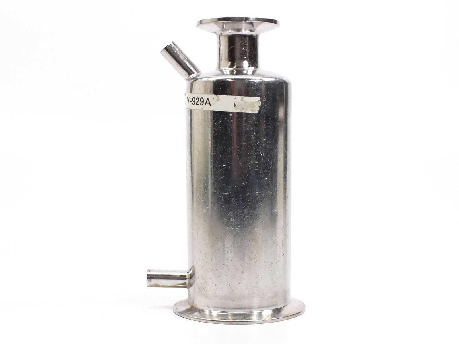 Stainless Steel In-Line Filter Housing 50mm OD / 80mm ID Ports Tri-Clamp Vacuum