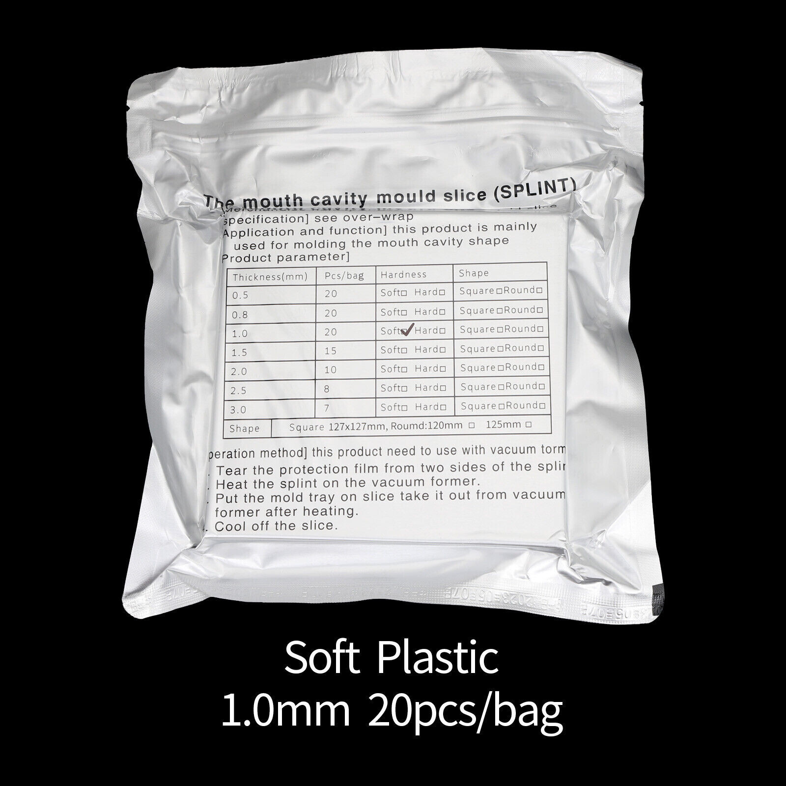 Dental Splint Sheet Hard Soft Orthodontic Retainer Sheet Vacuum Forming Material