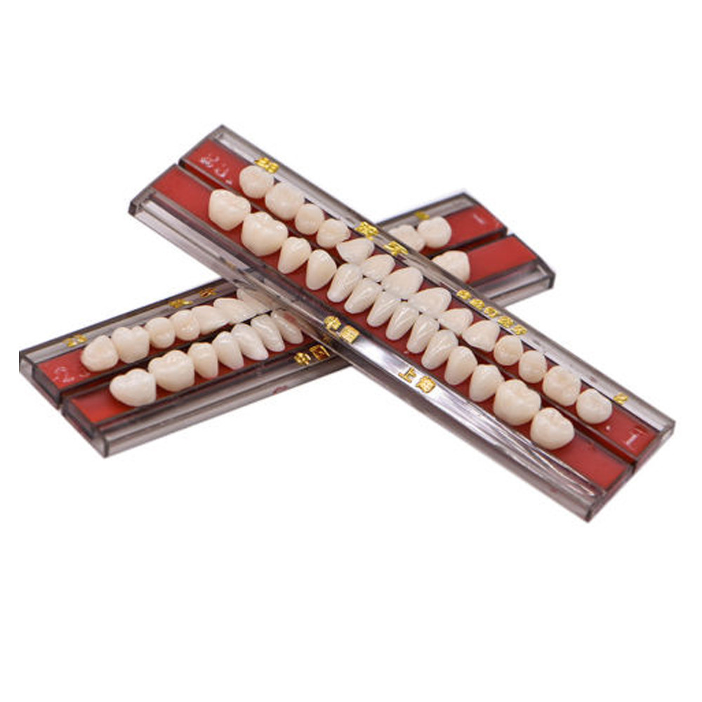140pc 1box dental Alloy Pin Porcelain Teeth Material Colors Shade A2 25#full set