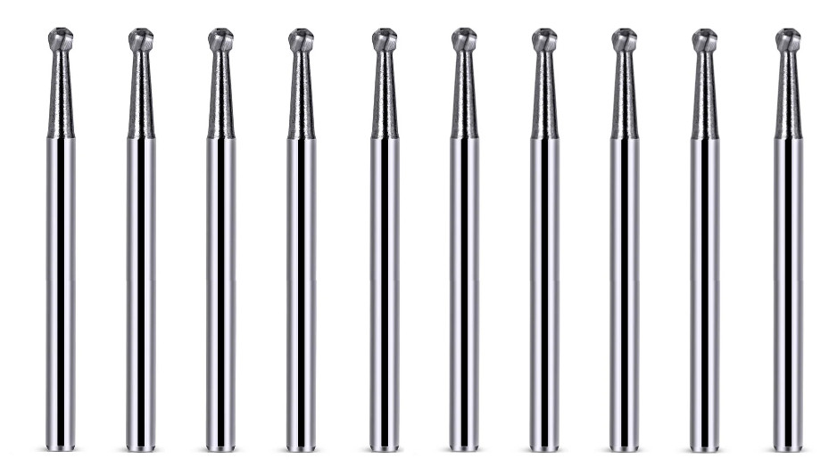 Henry Schein Operatory Carbide Burs FG 5 Surgical 25mm Round Shape 10/Pack