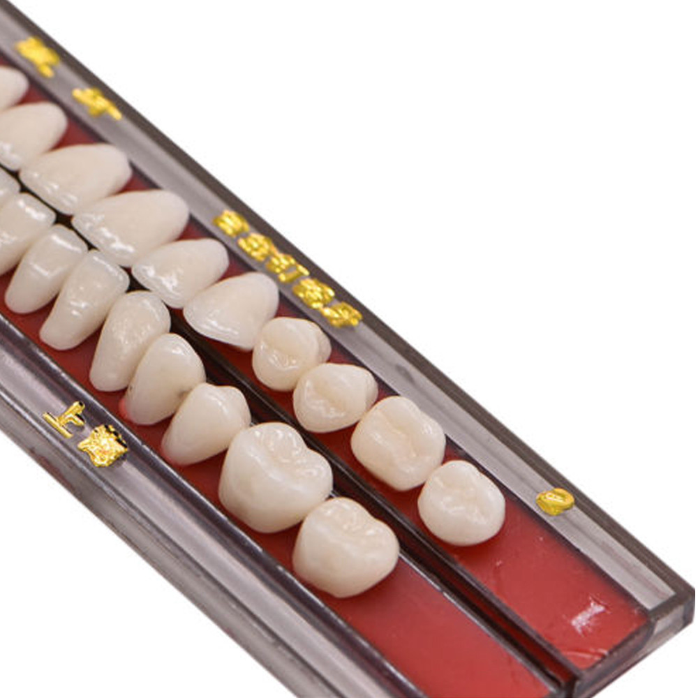 140pc 1box dental Alloy Pin Porcelain Teeth Material Colors Shade A2 25#full set