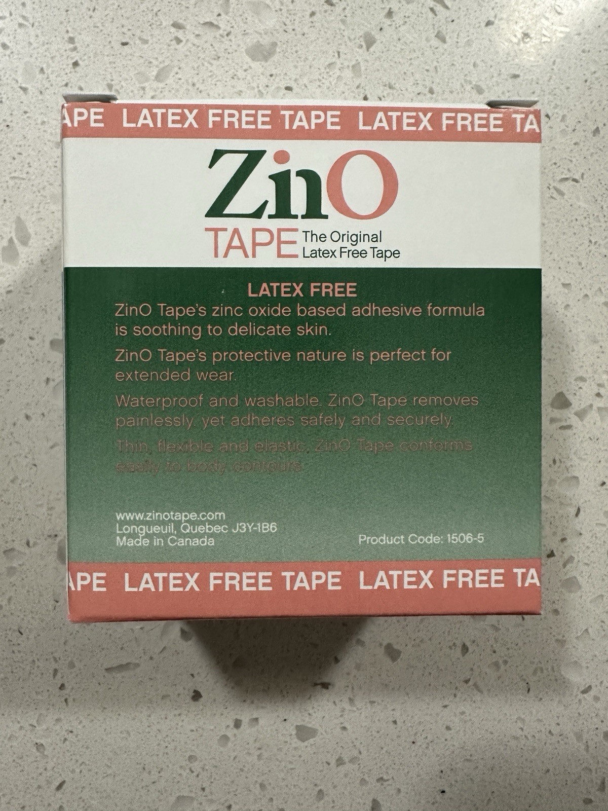 ZinO Zinc Oxide Original Latex Free Medical Tape 1-1/2” x 5 Yards 10 Rolls