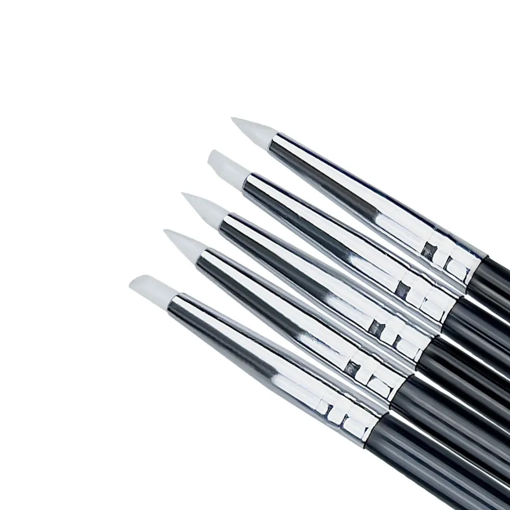 5Pcs Dental Shaping Silicone Tooth Tool Dental Resin Brush Pens for Adhesive Com