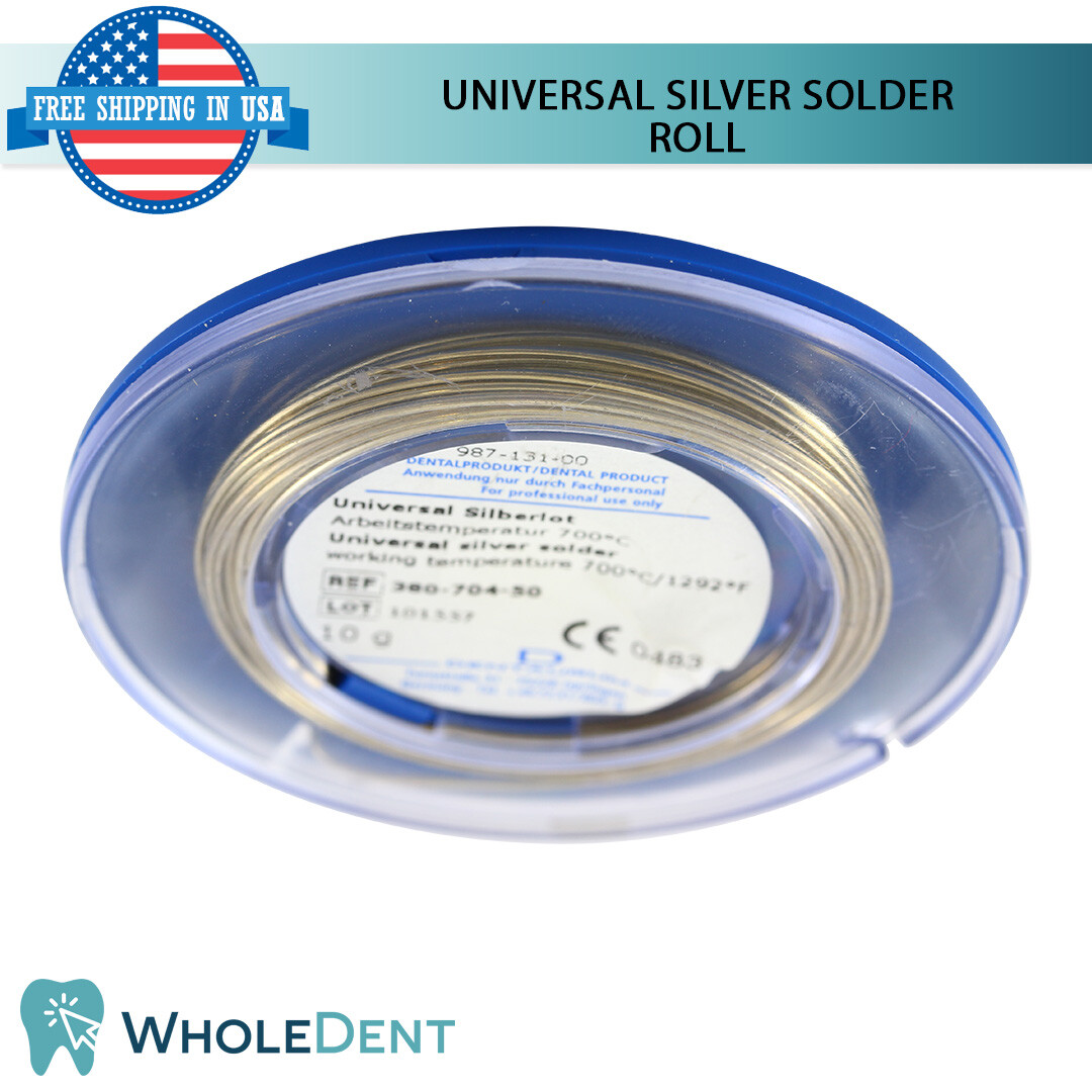Orthodontic Dental Universal Silver Solder Roll Wire Dentaurum 10g For Bands