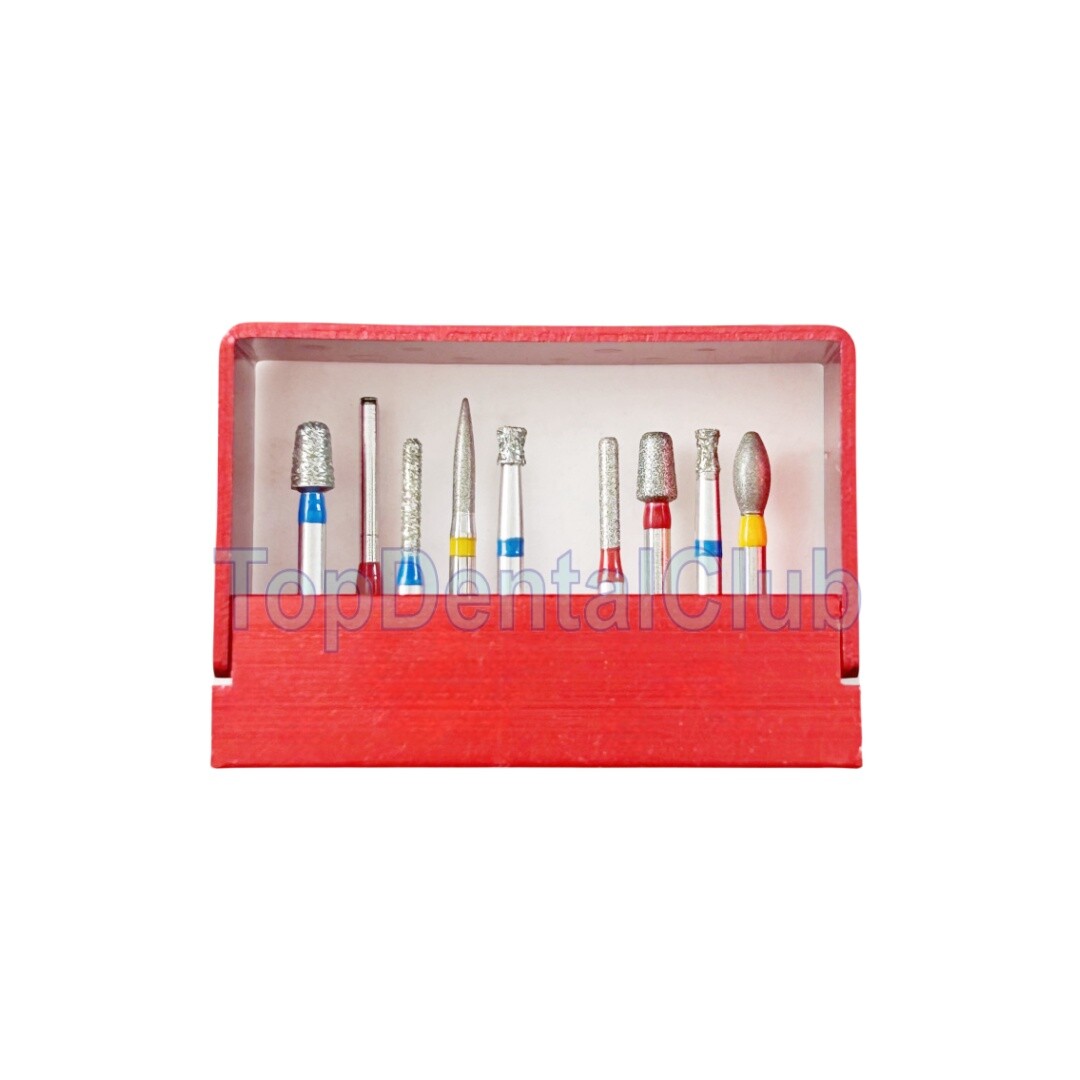 Dental Diamond Burs Drill For Polishing Cutting Porcelain Teeth Whole Set Kit