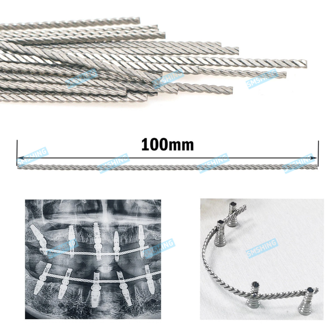15Pcs Dental Implant Connector Stainless Wire Overdenture MU Wires Strengthener