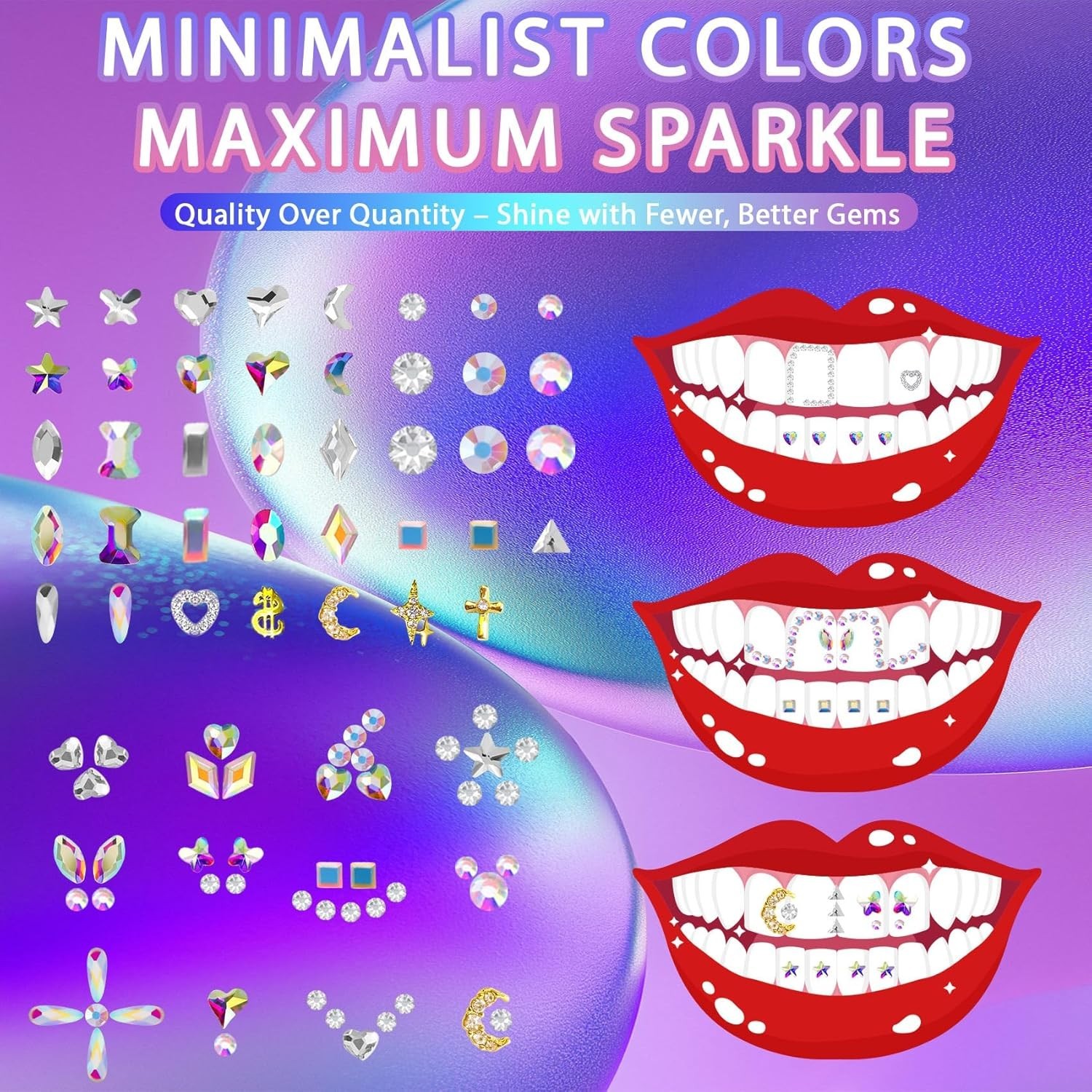 Ultimate DIY Tooth Gem Kit – 247 Crystal Gems for Stunning Smile Transformations