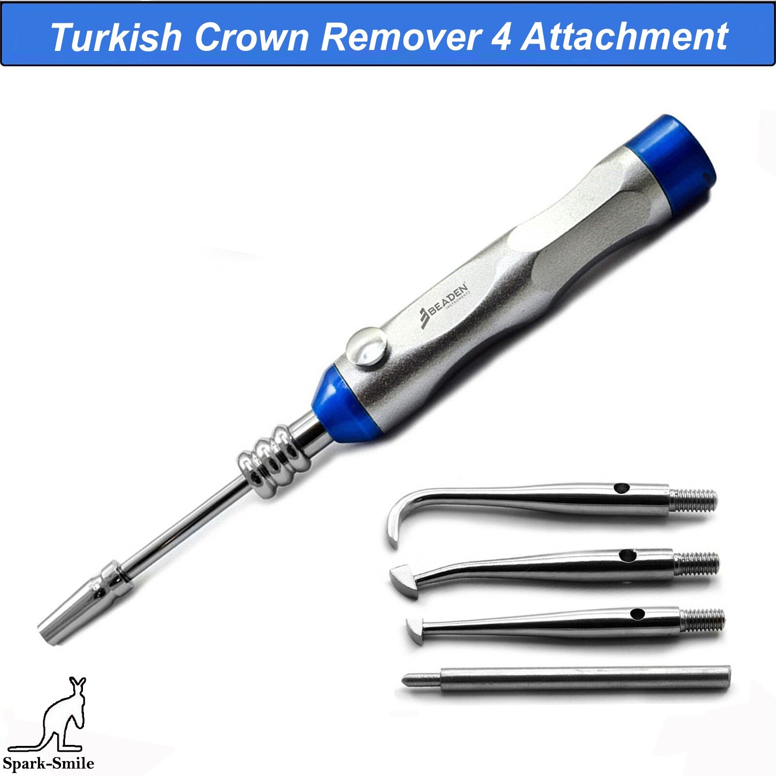 Dental Dentistry Turkish Crown Remover With 4 Attachments Surgical Instruments