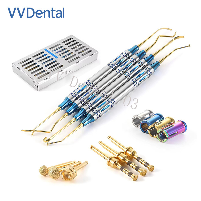 Dental Sinus Lifting Elevation Kit Crestal Drills Stoppers Elevation Instruments