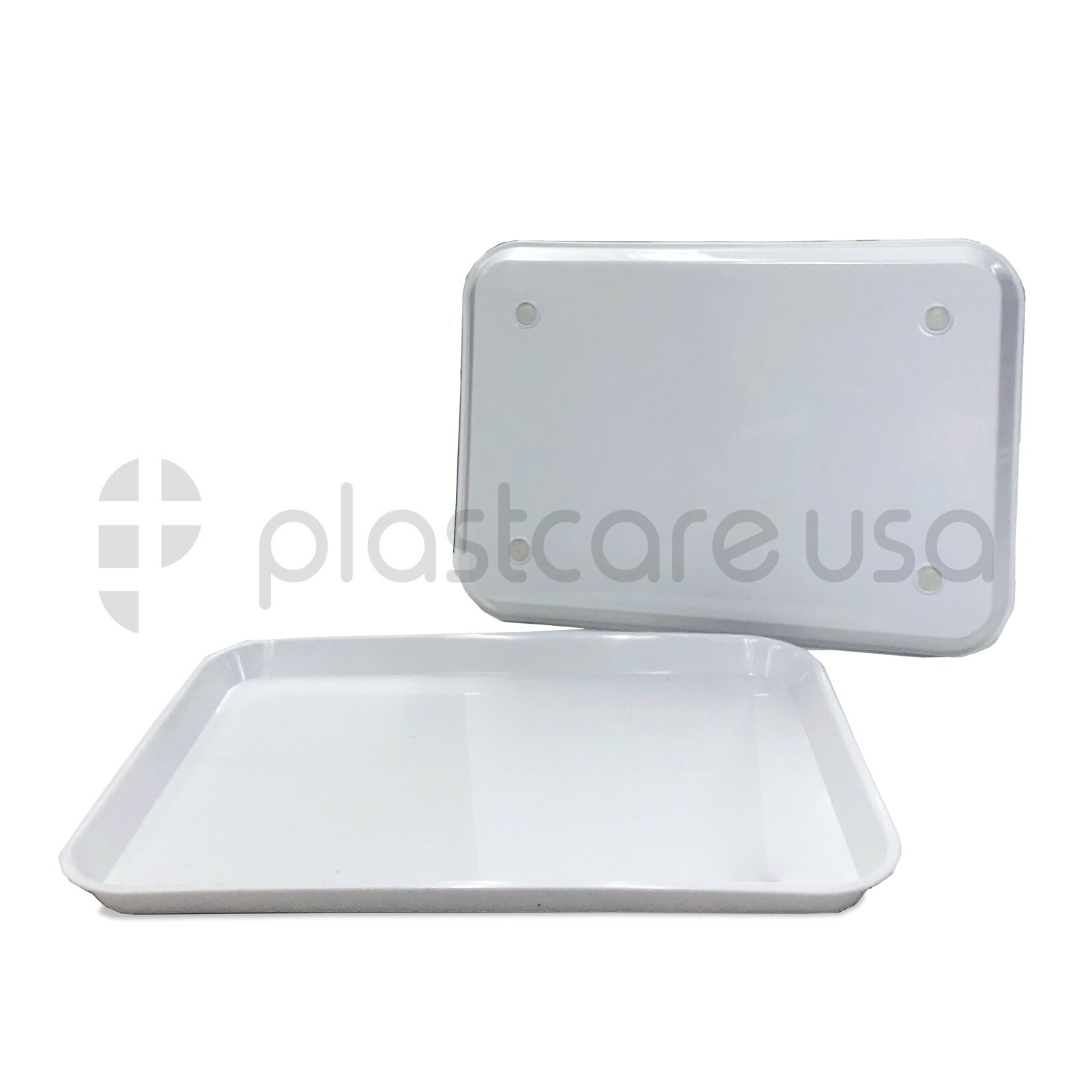 24 White Dental Plastic Instrument Trays, Size B Autoclavable Medical Set Up