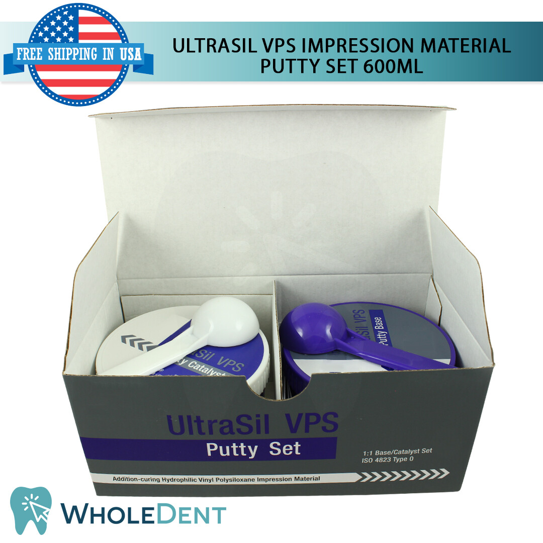 UltraSil VPS Putty Set Dental Impression Material Polyvinyl Hydrophilic 600ml
