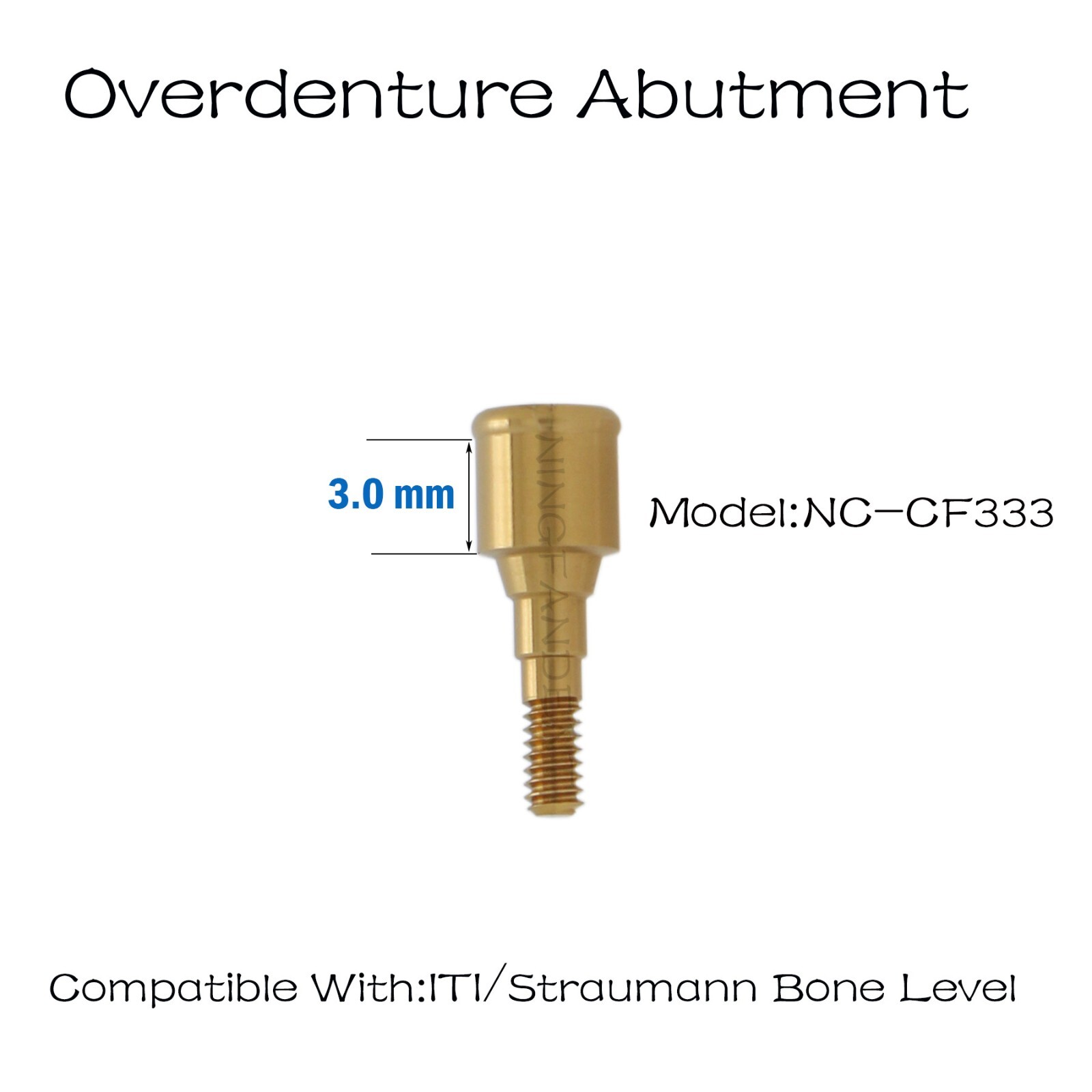 Straumann-Bone Level Dental Overdenture Locator Abutment For 3mm Narrow Platform