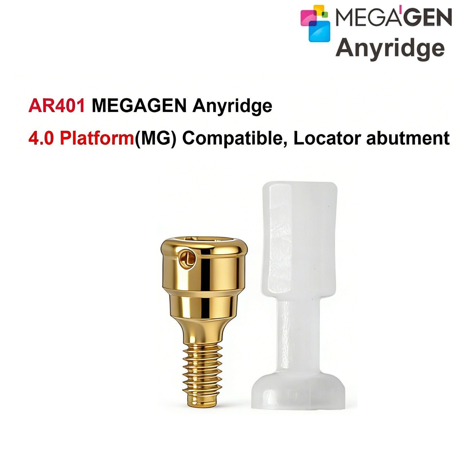 Zest Locator Overdenture Abutment Anchor For MEGAGEN AnyRidge AR Retention Caps