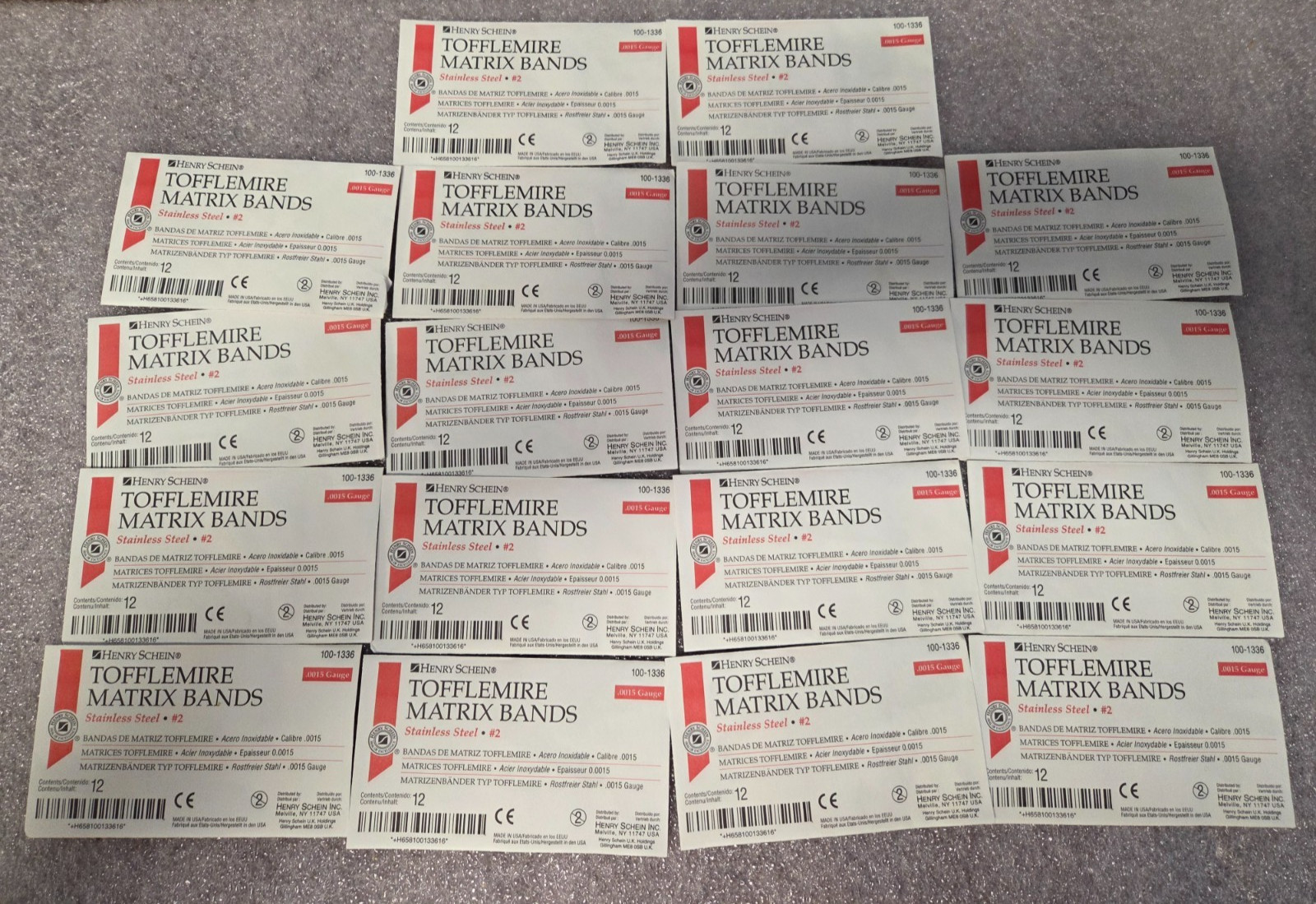 *LOT OF 12* – PN# 5702502 – SCHEIN – MATRIX BANDS, DENTAL – NSN 6520-00-721-9356