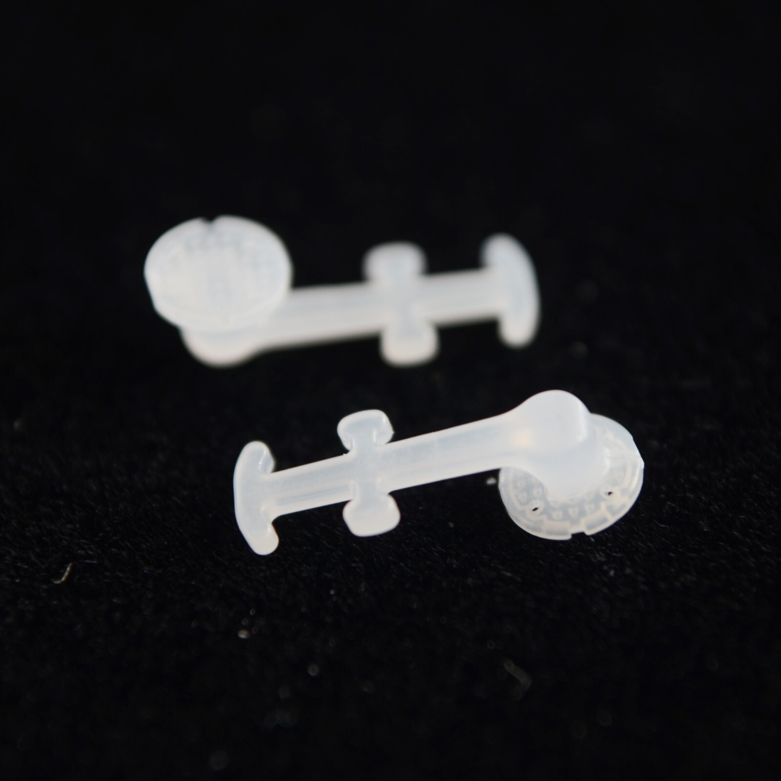 J&J Ortho™ Orthodontic White Ceramic Bondable Button with Multi-Hook (10/pk)