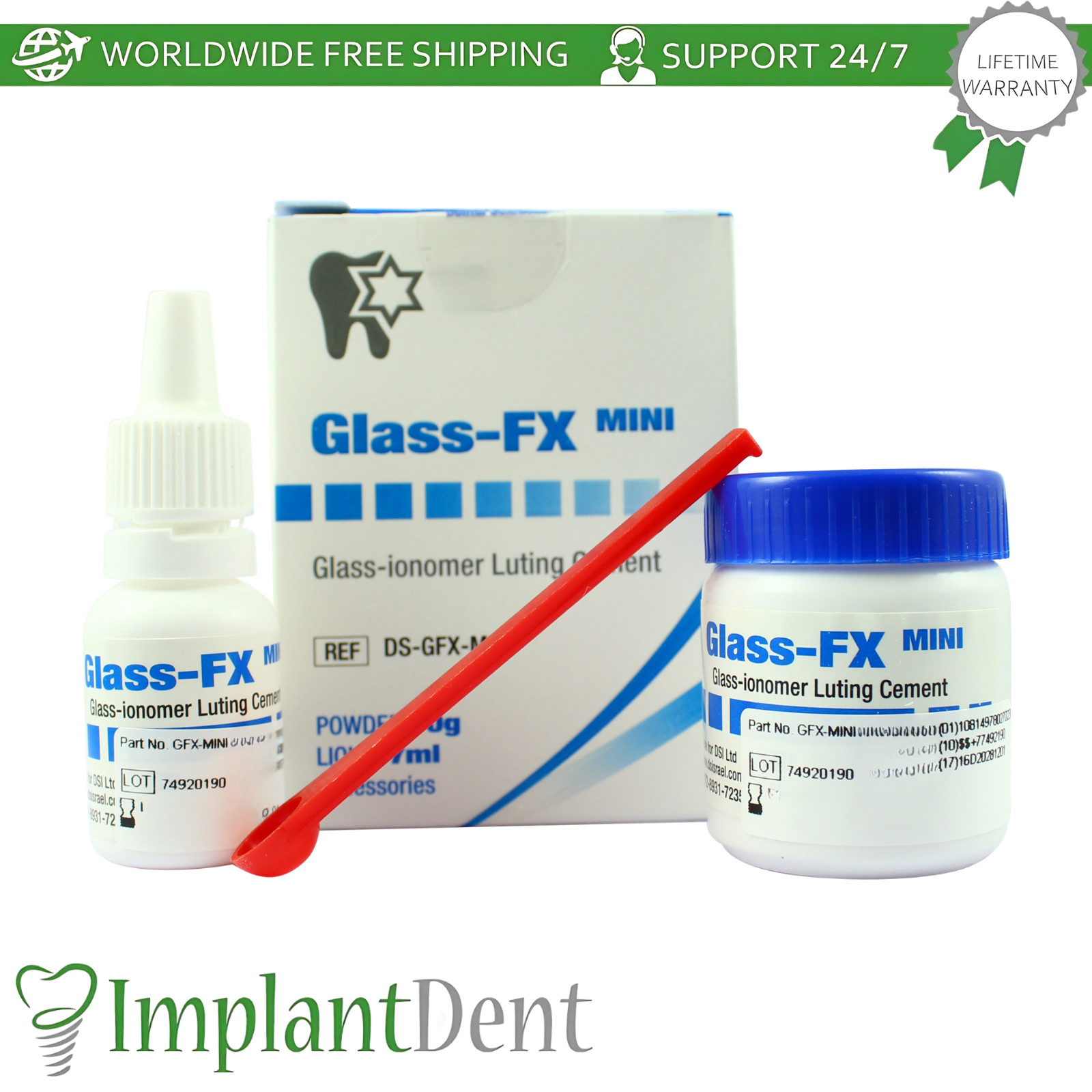 Glass FX lonomer Permanent Dental Cement Fixation Of Dentistry Restorations