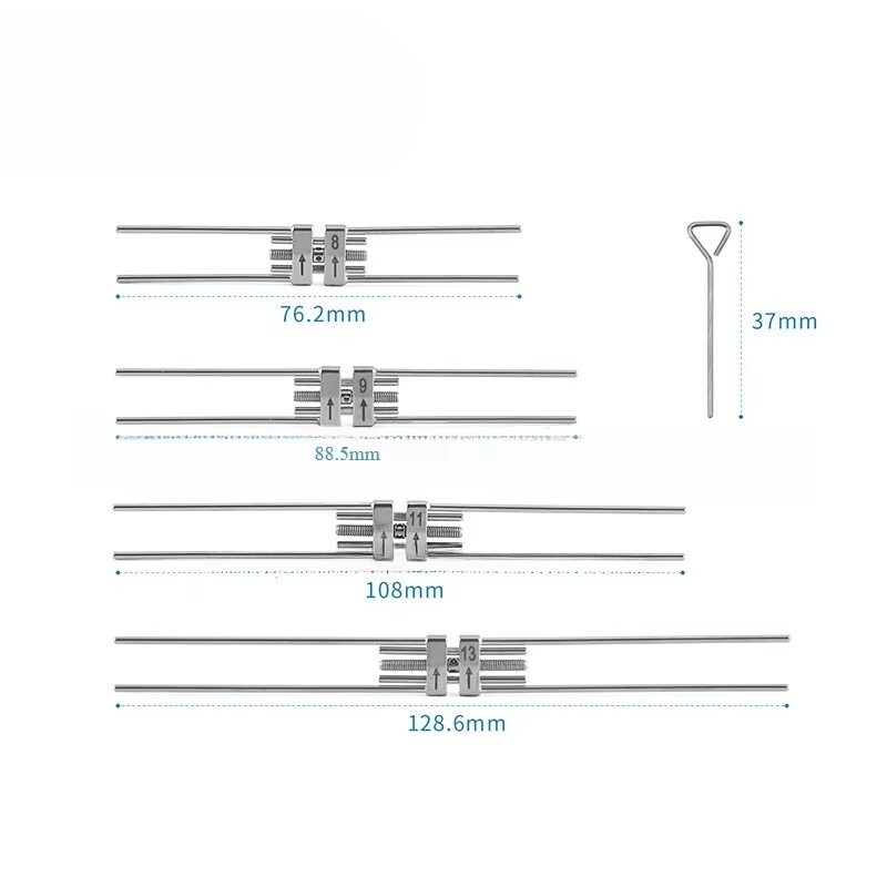 Dental Expansion Screw Orthodontic Stainless Expander Rapid Palatal 8/9/11/13mm