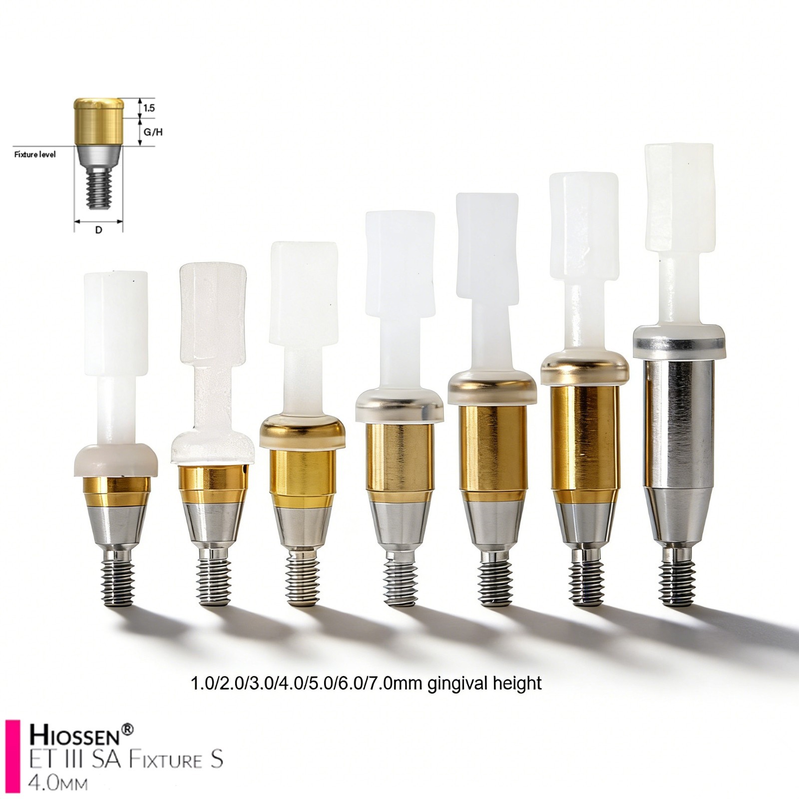 US Dental Zest locator Regular Platform fit Hiossen ET φ 4.0/4.5/5.0mm Implants