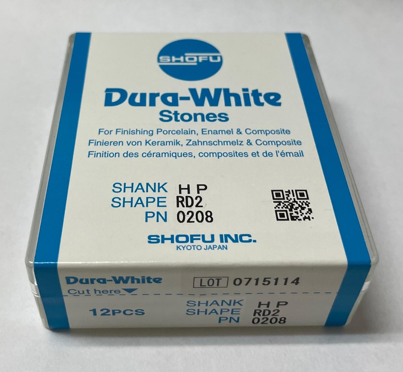 Shofu Dura White Stones 0208 -12/Box