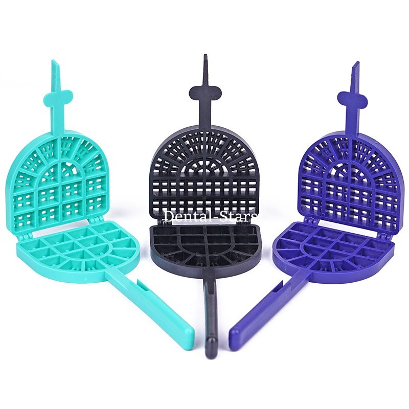 Dental Tooth Veneers Denture Washing Sieve Racket Porcelain Teeth Cleaning Tray
