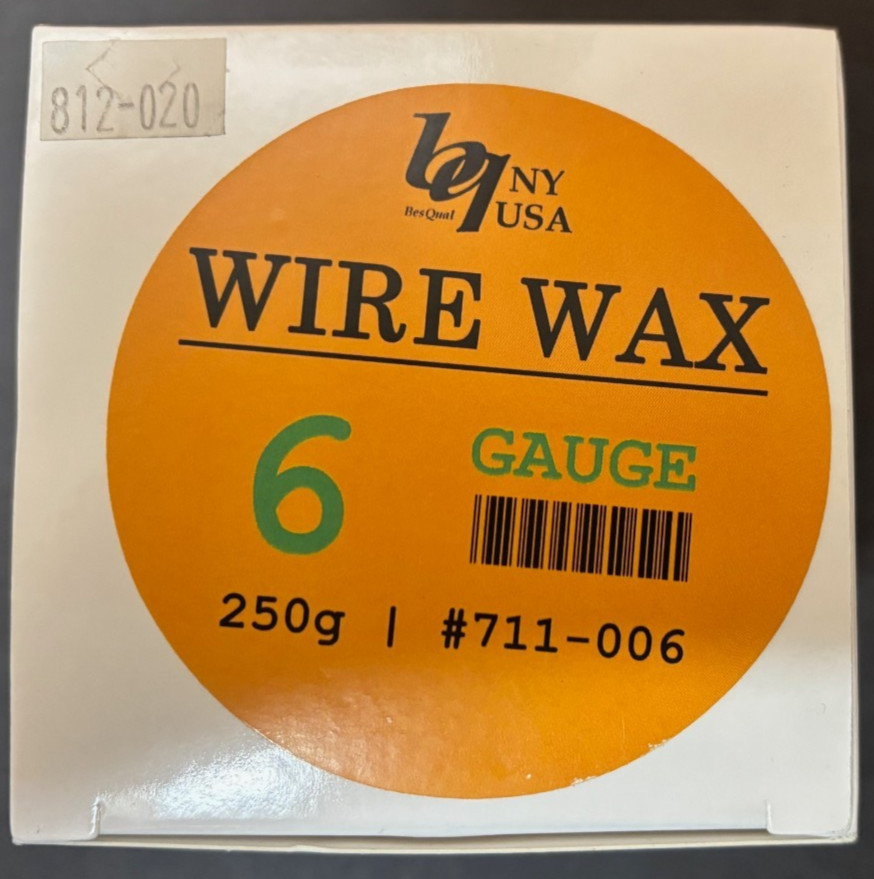 BESQUAL – Wire Wax For Sprues Blue [ 6, 8, 10 ] gauge – 250gr