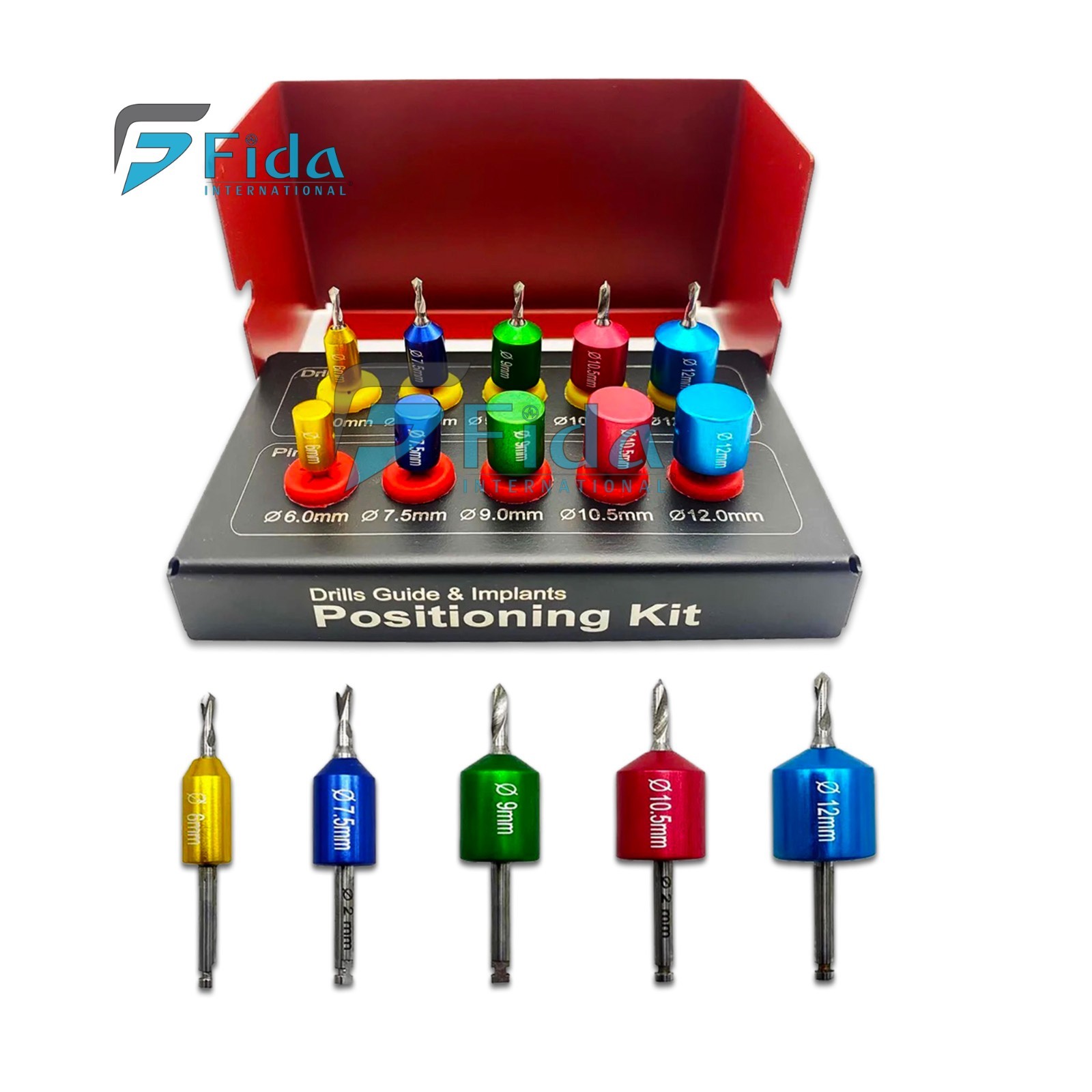 Dental Drill Guide and Implant Positioning Kit Titanium Surgery Drill Guide Pins