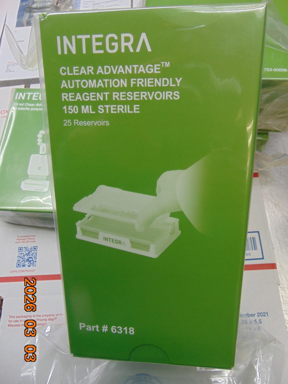Integra Biosciences 6318 Reagent Sterile 150 ML Reservoirs box of 25 sealed