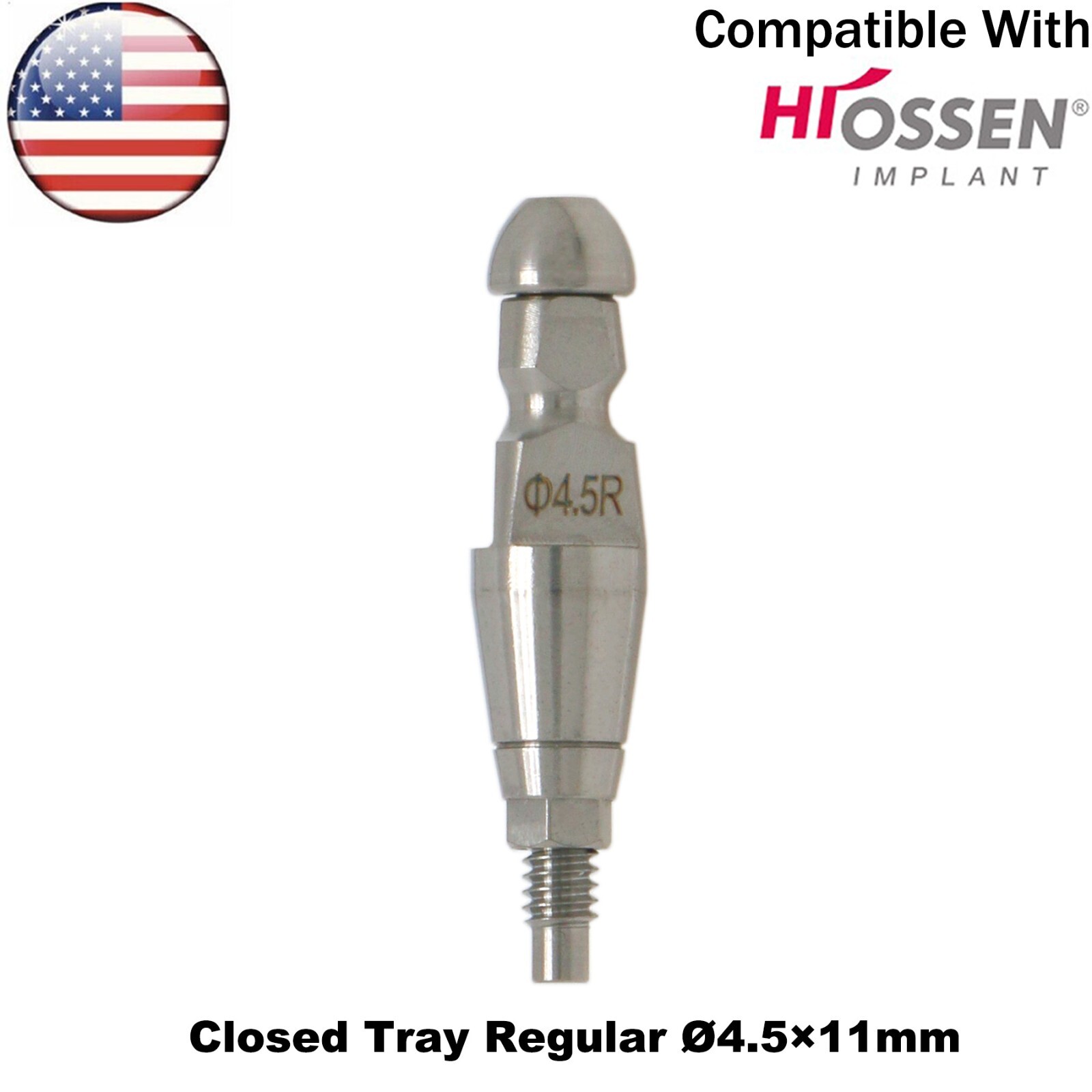 US Dental Transfer lmpression Coping Closed Tray Alloy Fit Hiossen Osstem ET M/R
