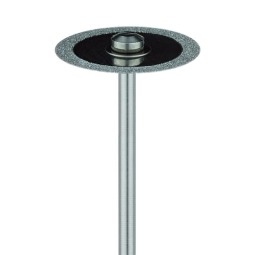 Meisinger 935DF Double Sided Edge Diamond Disc 1/Pk. HP Mounted 22mm, 0.3mm