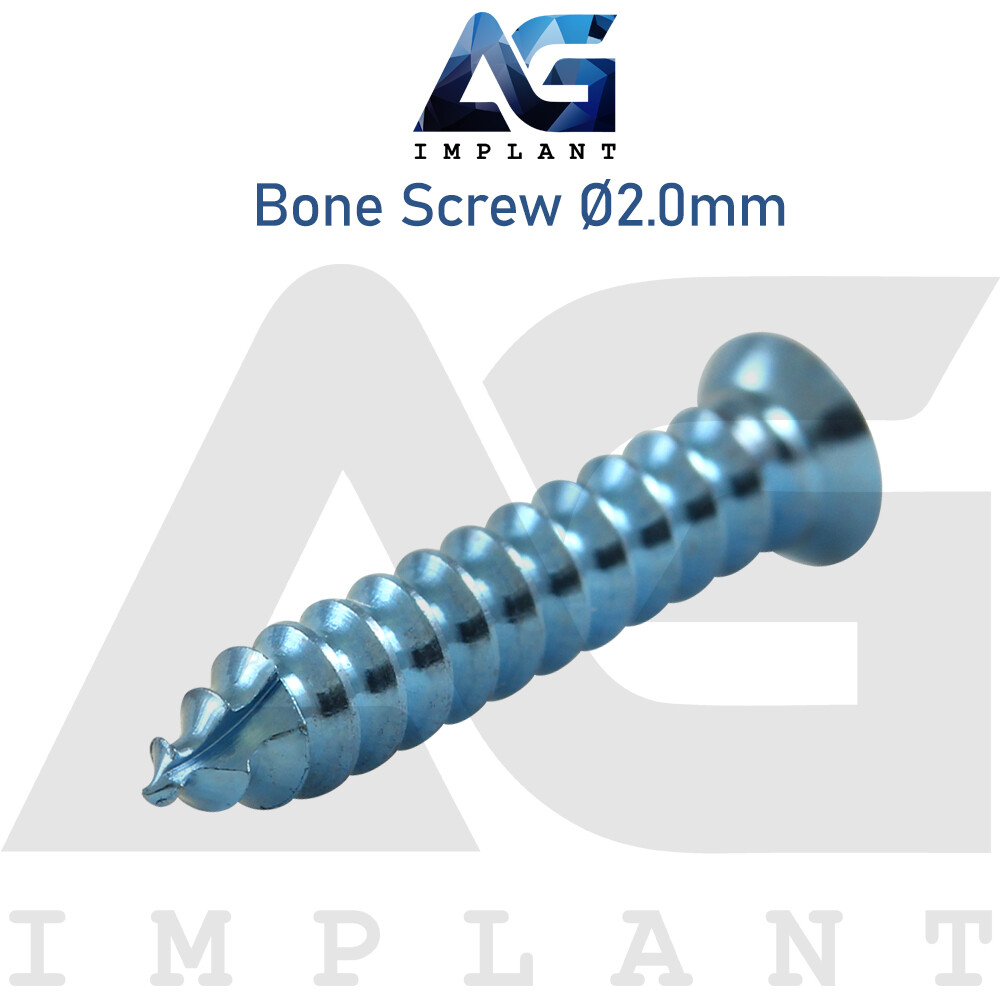 20 Titanium Screw Ø2.0mm Guided Regeneration GBR Dental Membrane Fix System