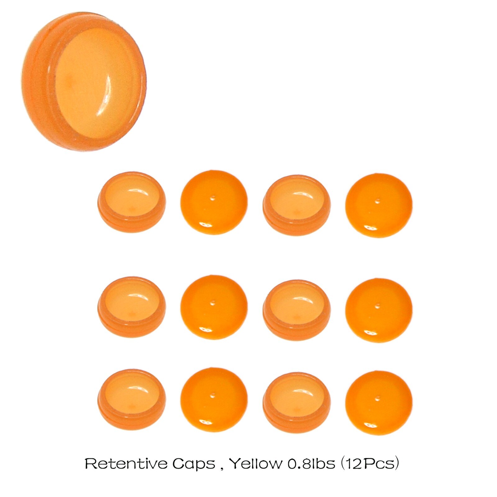 Dental Zest Locator compatible Orange Extended Range 0.8lbs Males Inserts Kit