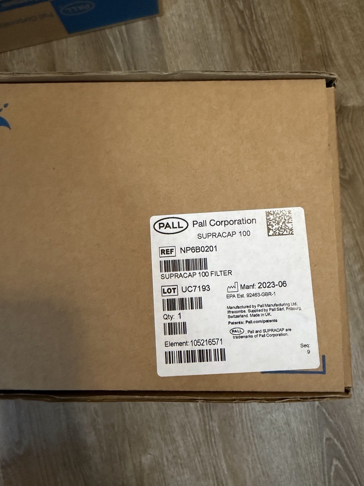 Pall NP6B0201 Supracap 100 Filter MFG 2023!New !!