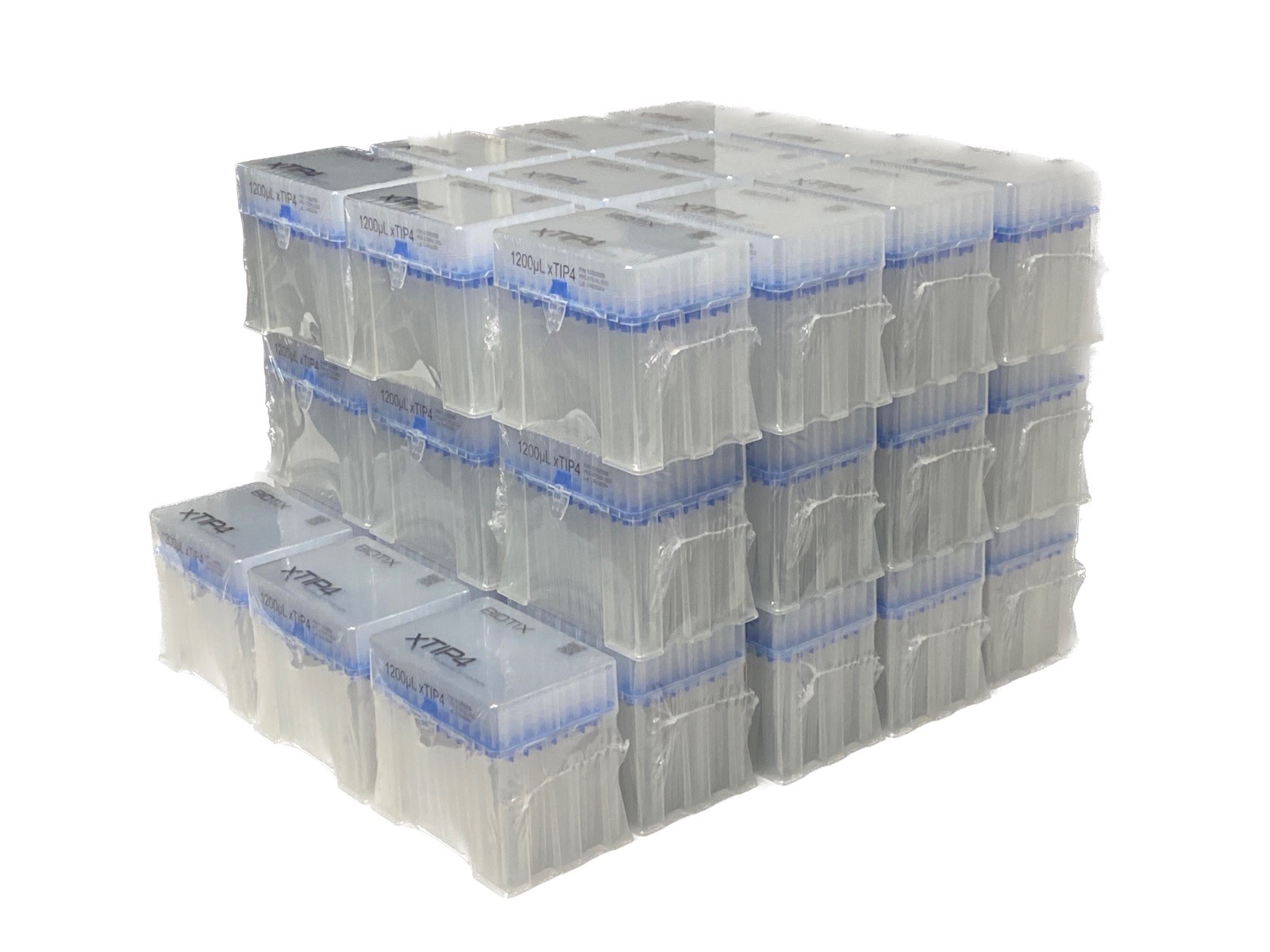 (3744) BIOTIX xTIP4 1200uL Rainin LTS Compatible LR Pipet Tips 39×96/Rk 63300009