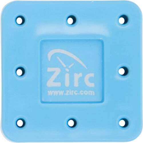 Zirc 8 Hole Neon Blue Magnetic Bur Block with Microban