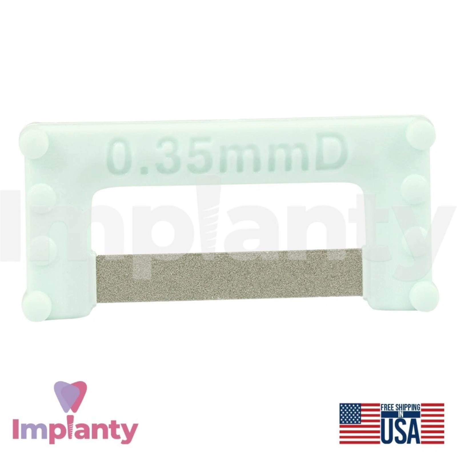 Assorted Colors IPR Plus Dental Strips Set 8pcs Stainless Steel Diamond Coating