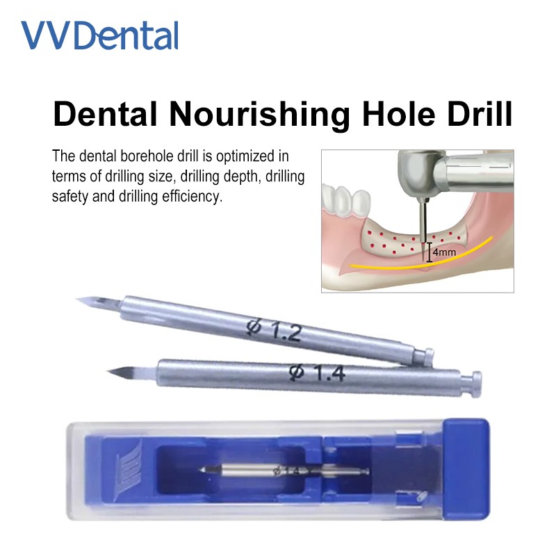 Dental Nutrient Drill Bone Implant Increment Nutrient GBR Bone Drill 1.2/1.4mm