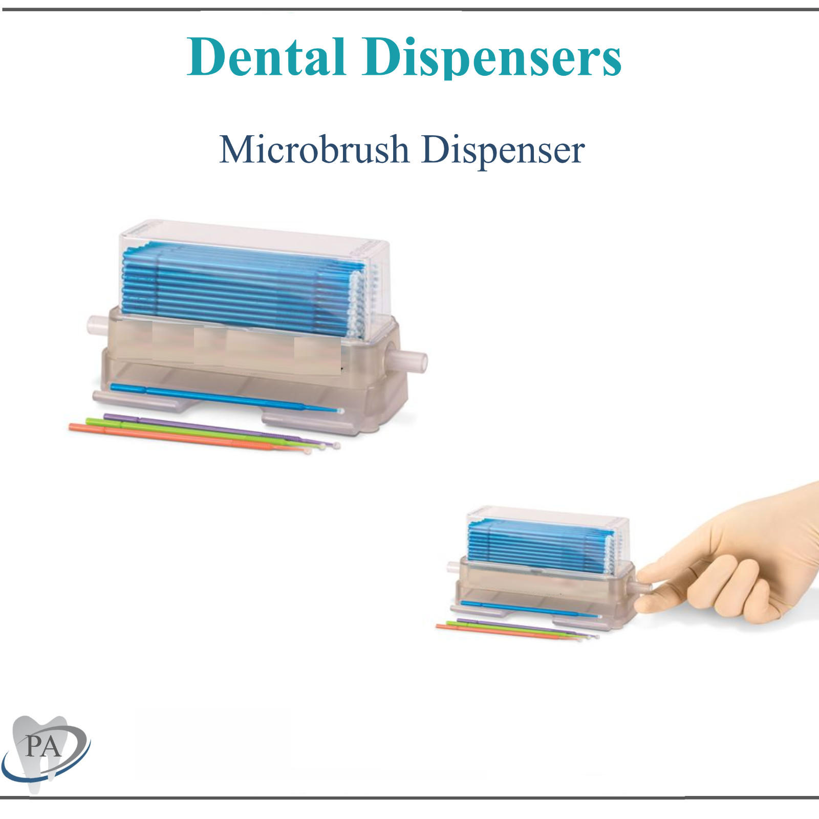 Dental Microbrush Dispenser – Holds 400 Microbrushes, Microbrush Organizer
